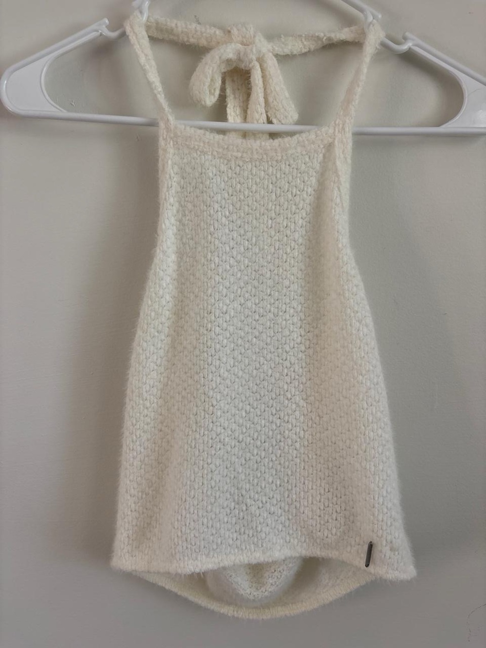 Hollister Cream Knit Halter Tank Top - Women